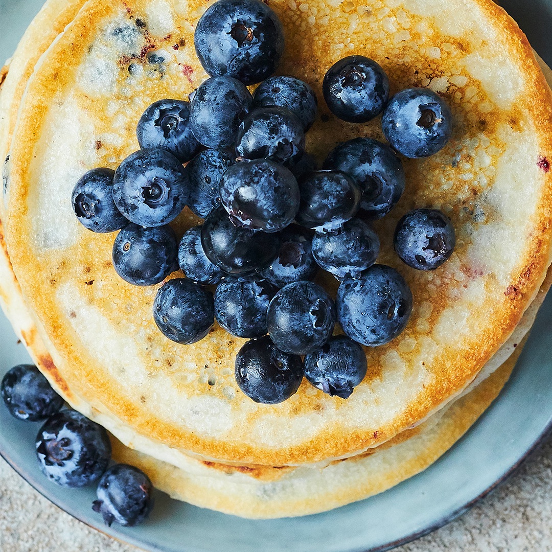 Fluffige amerikanische Pfannkuchen